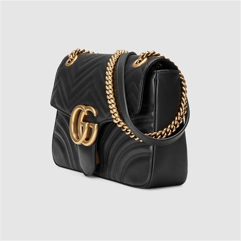 gucci black handbag with stripe